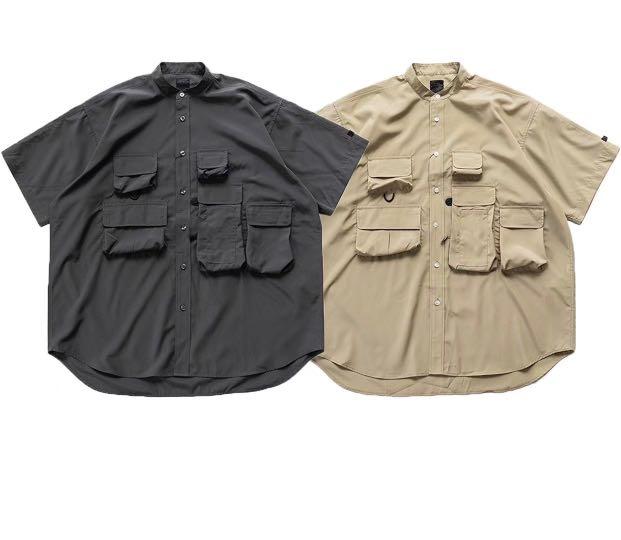 21SS DAIWA PIER39 BSHOP SS Shirt 限定款 立領 機能 口袋 襯衫