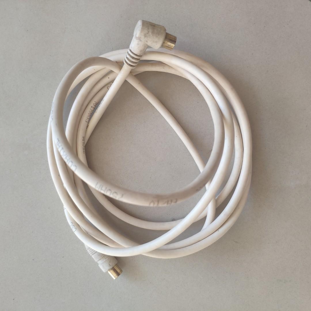 九尺電視天線接駁線fm Tv 75ohm Coaxial Cable 家庭電器 電視 其他娛樂 電視組件及配件on Carousell