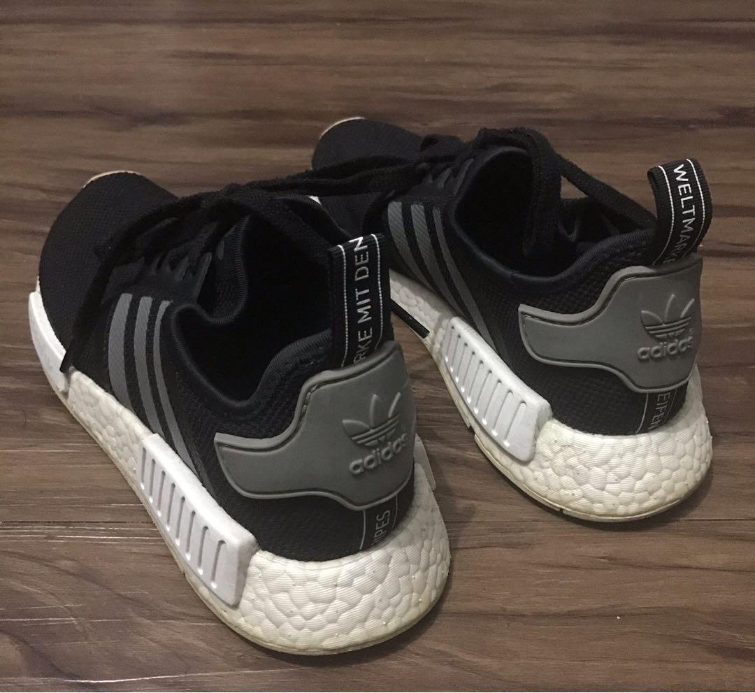 Nmd r1 black clearance and white mens