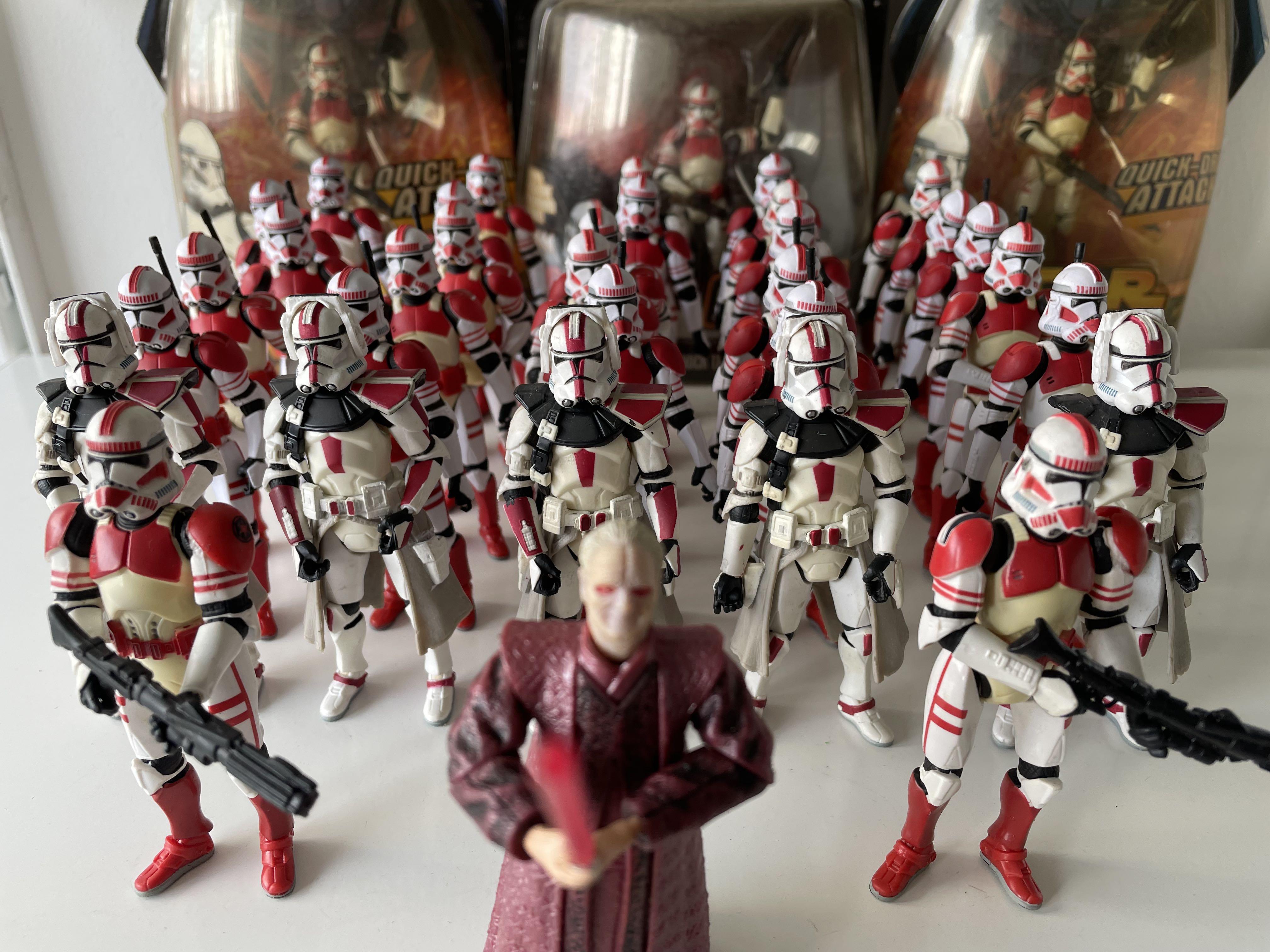 Star Wars Saga Collection 3.75'' SHOCK CLONE TROOPER ROTS Hasbro New Loose 