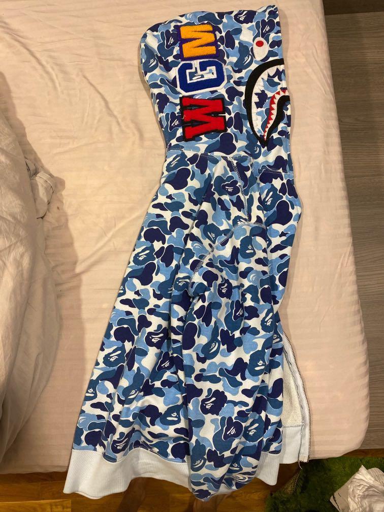 Light blue bape discount jacket