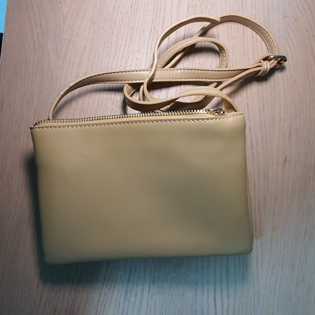 Beige Crossbody Bag, Women's Fashion, Bags & Wallets, Crossbody Bags