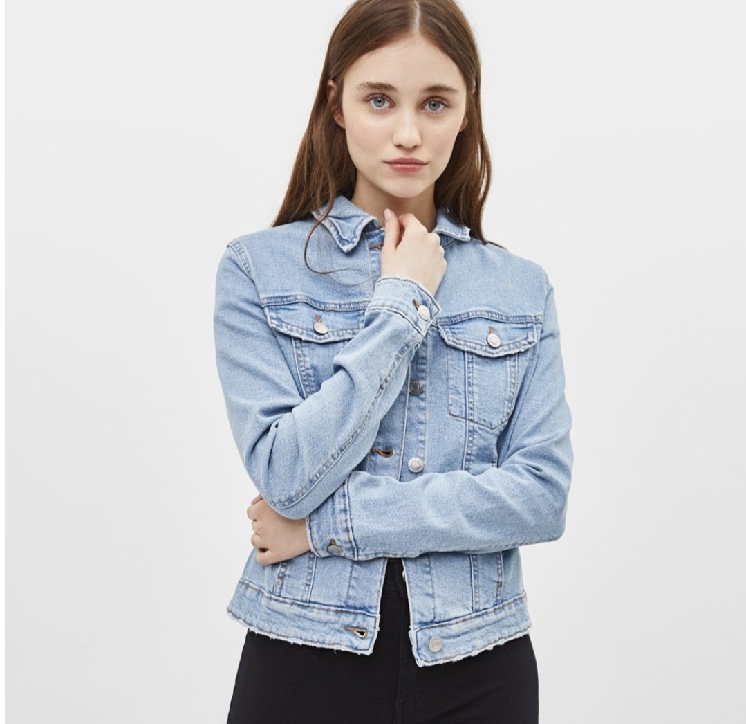 BERSHKA Denim Jacket Women Girls, Women 