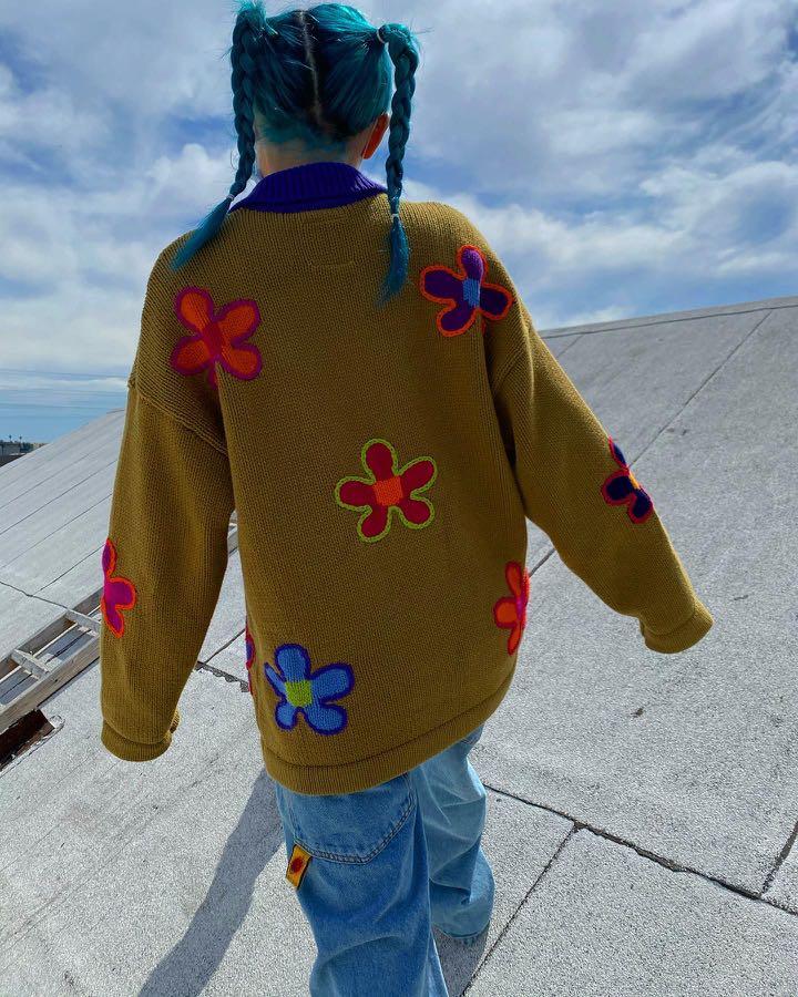 Unif flower on sale sweater
