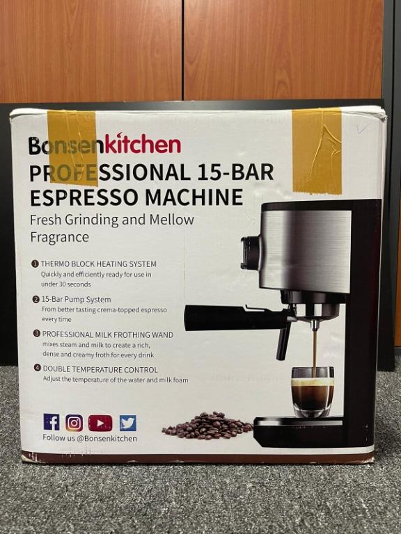 Bonsen kitchen CM8902 Steam Espresso Coffee Maker Machine, TV & Home