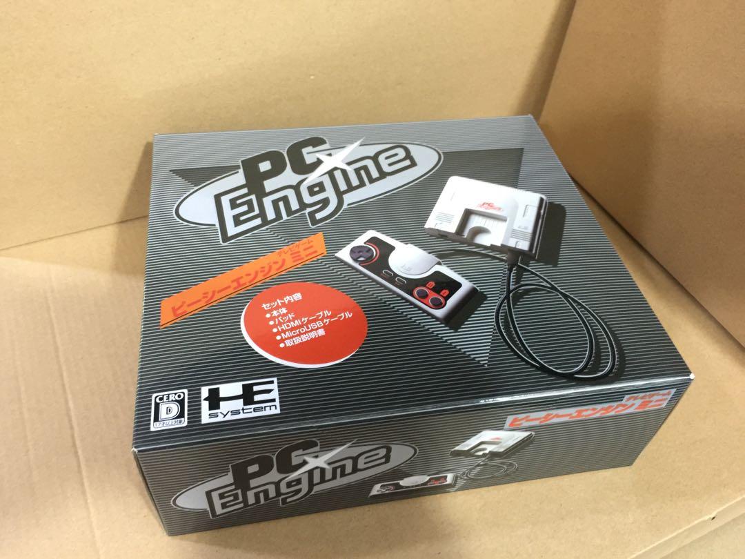 全新PC Engine Mini 遊戲機 Brand New PC Engine Mini Retro Game Console （分類：遊戲週邊商品）位於 Hong Kong。 由 gadgetbox 提交（商品編號 1100898896，圖片 1）。簡介： 全新PC Engine Mini 遊戲機 保證全新未使用過, 8直角靚盒, 非常適合收藏 內置58款經典 PC Engine 遊戲 套裝內容 : PC Engine Mini 主機X1 、專用控制器×1個、 USB數據線 (電源供應)×1根、HDMI數據線×1根、使用說明書X1 PC Engine Mini 遊戲機介紹頁面 - https://www.youtube.com/watch?v=qRMRZDdZEng&t=626s Brand New PC Engine Mini Retro Game Console Guaranteed brand new and unused, suitable for collection Bu