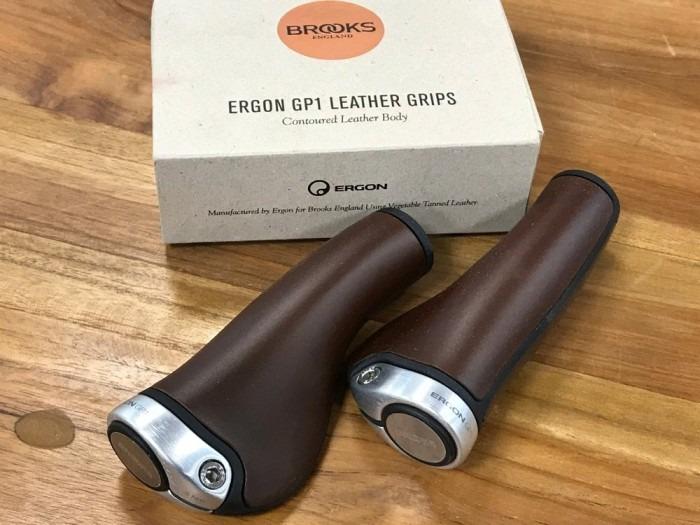 BROOKS Ergon GP1 Grips Brown / Bike handle grip / BROOKS Grips