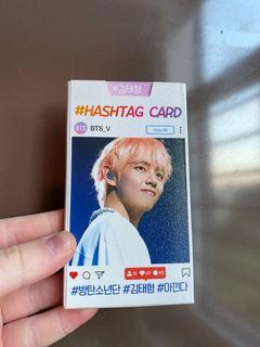BTS V KIM TAEHYUNG #HASHTAG CARDS