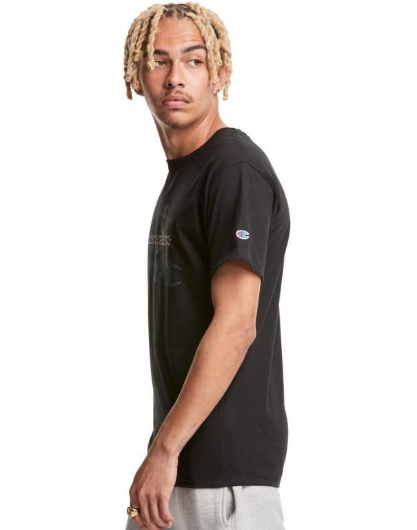 Champion Classic Jersey Tee C Script Logos Original Men s