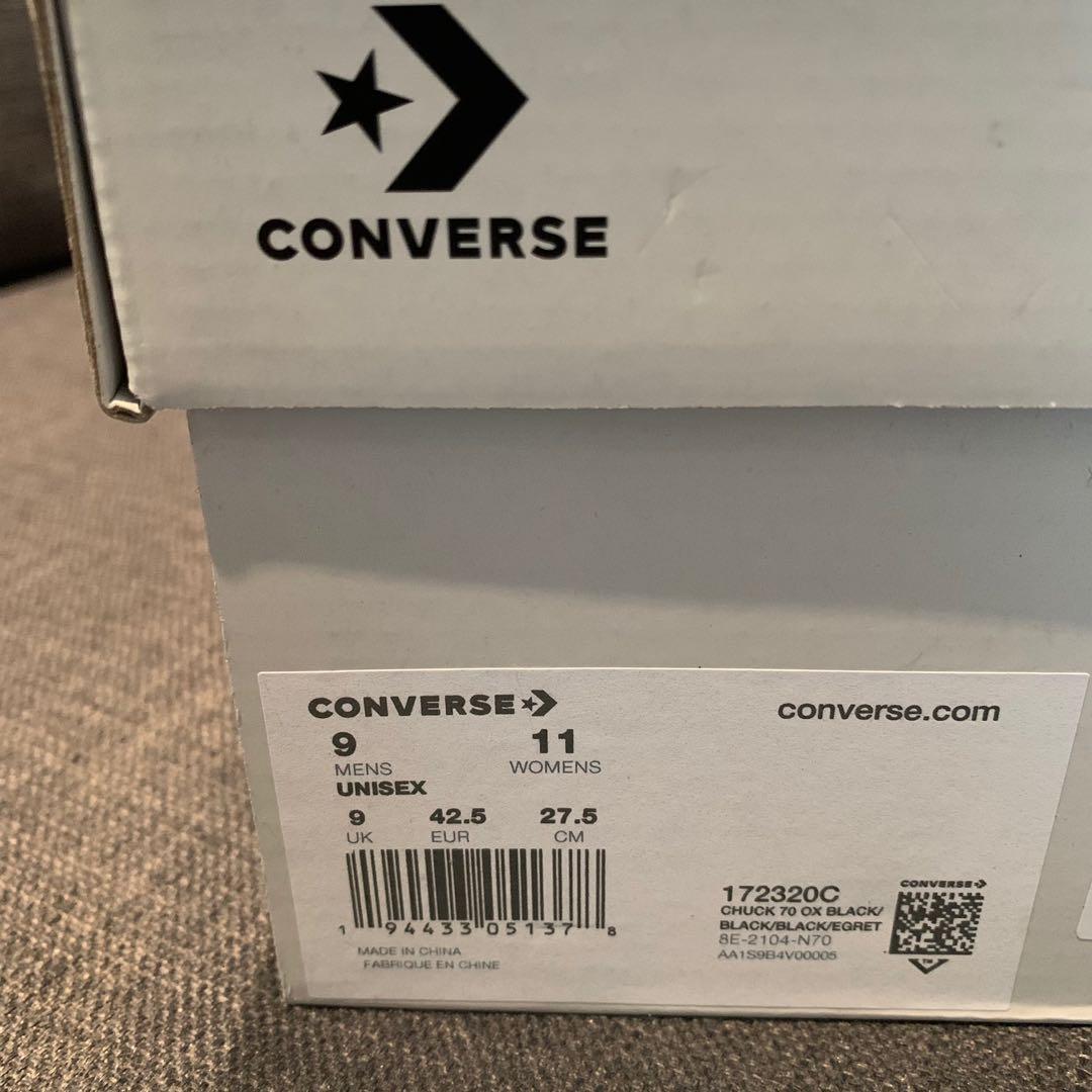 Converse x fragment moncler US 9 bnds