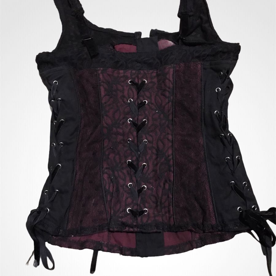 Alt Corset | Goth Corset, Women's Fashion, Tops, Others Tops on Carousell