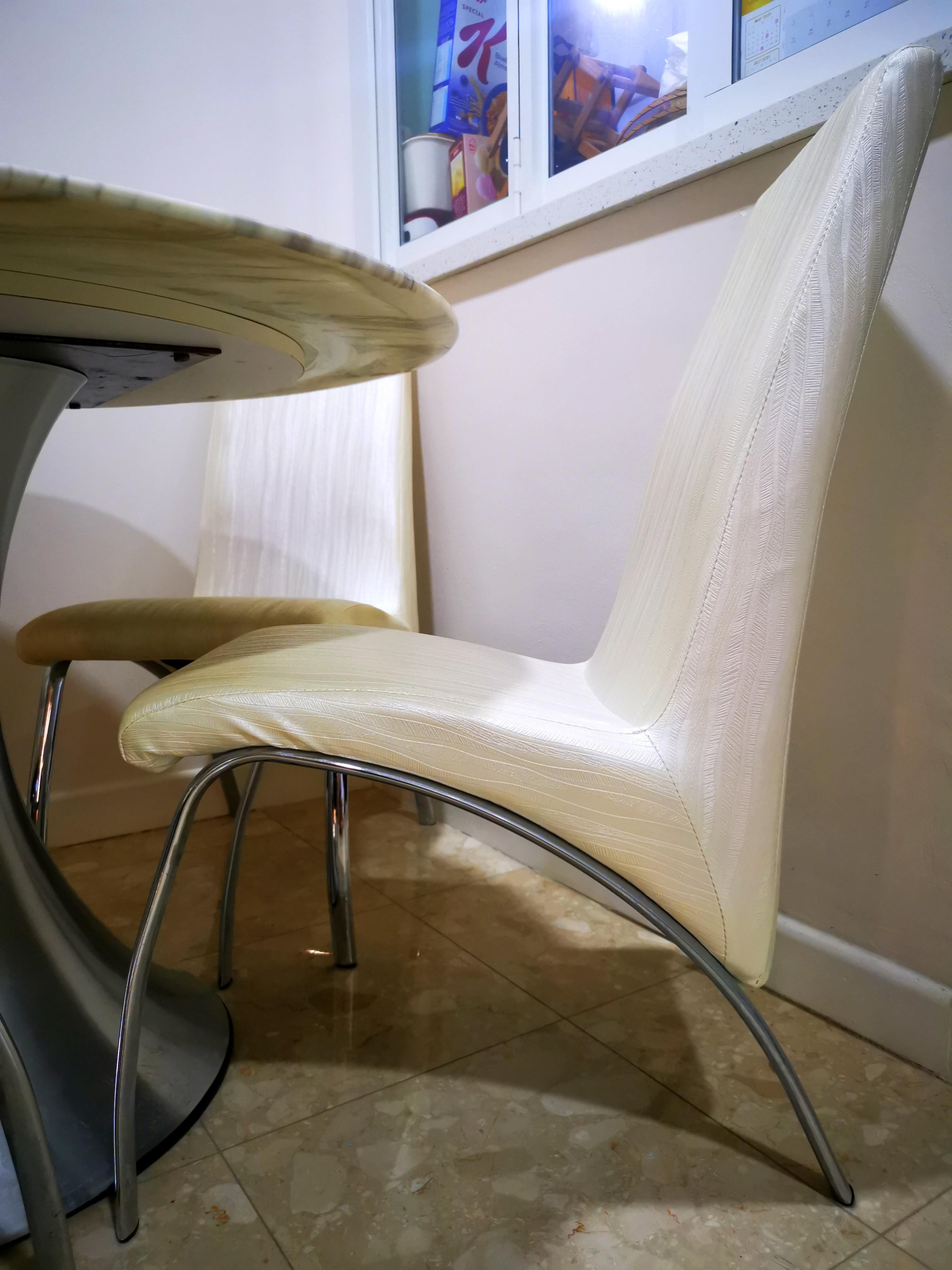 Cream Coloured Dining Chairs X4, Cream Coloured Dining Chairs