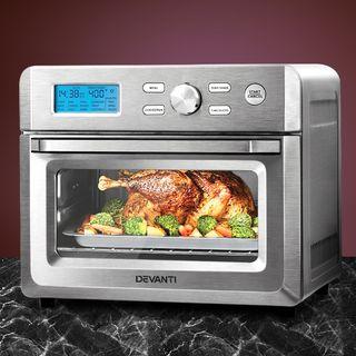 Devanti 20L Air Fryer Convection Oven Oil Free Fryers Kitchen Healthy Cooker Accessories