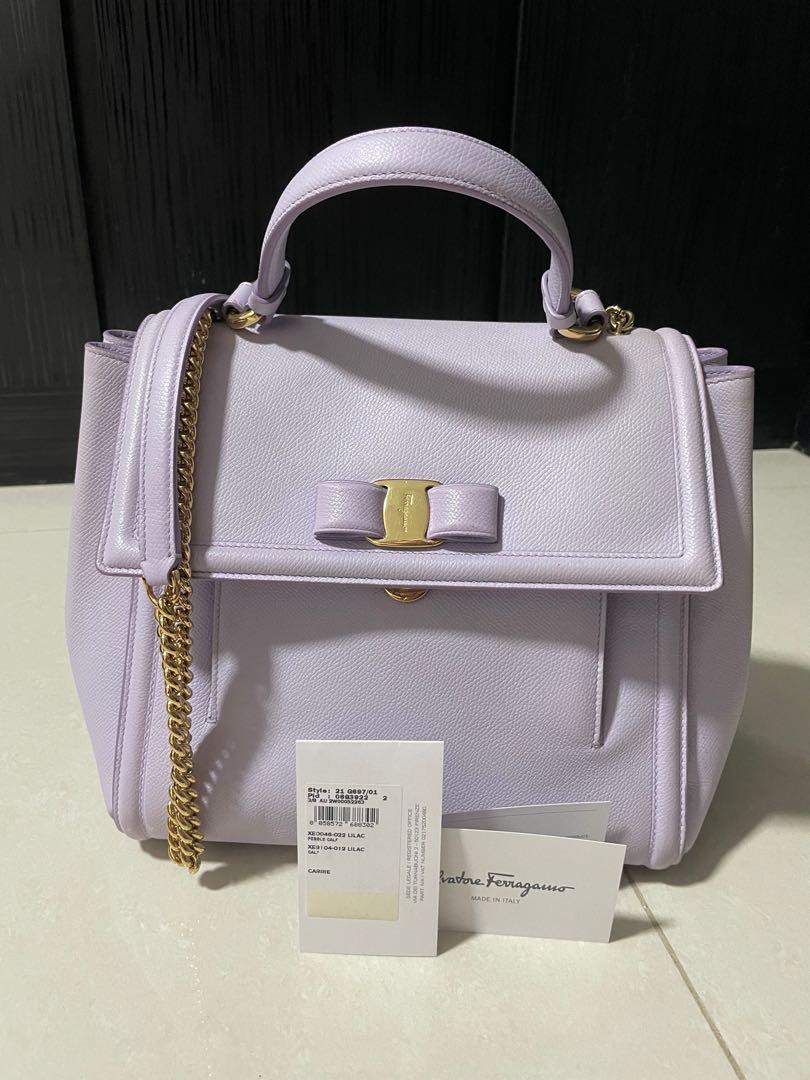 Ferragamo Carrie crossbody bag Lilac colour Luxury Bags