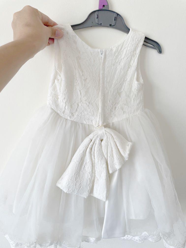 White dress for 3 top year old