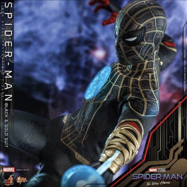 Hot Toys MMS604 Spiderman: No Way Home - Spiderman (Black & Gold Suit ...