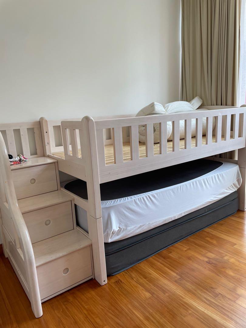 IBENMA Bunk bed for kids high quality solid wood pine Furniture