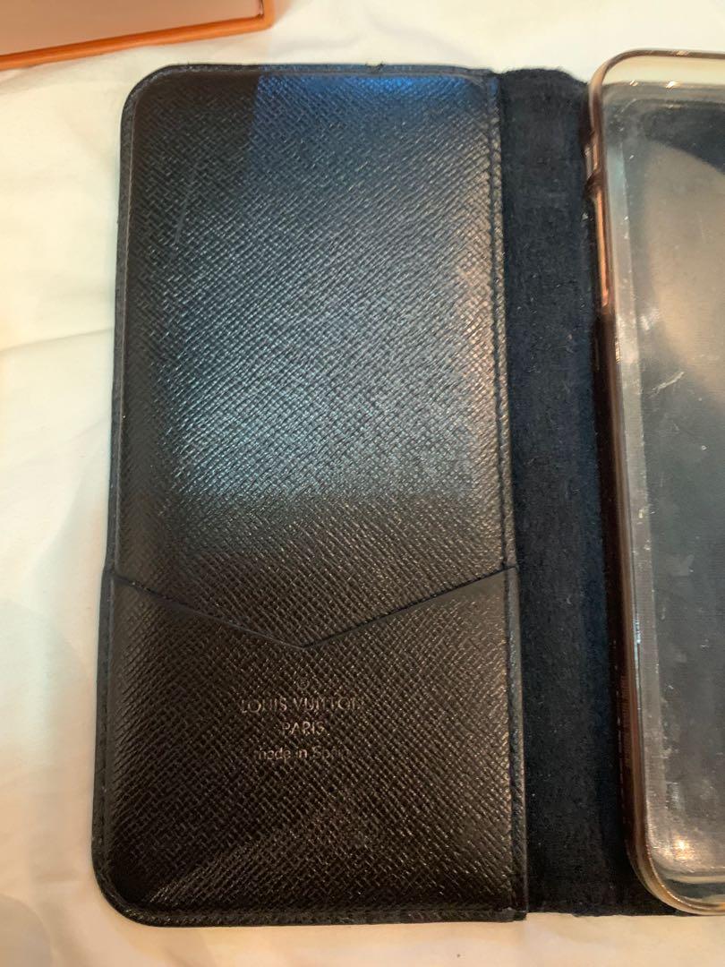 Louis Vuitton iPhone Folio Monogram Eclipse XS MAX Black/Gray in