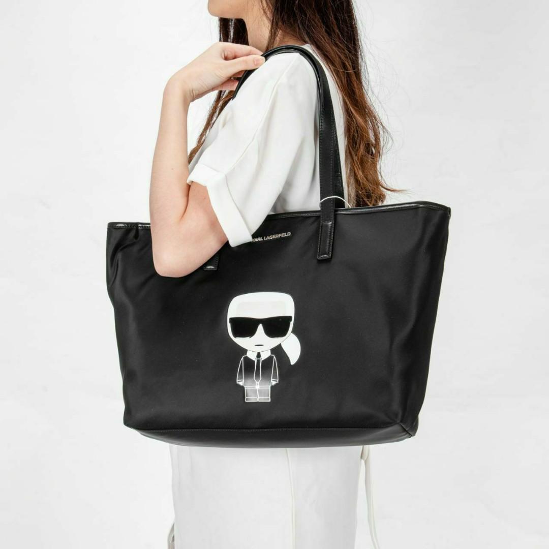 Karl lagerfeld 2025 nylon tote bag