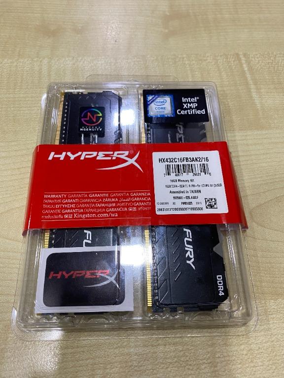 KINGSTON HYPERX FURY RGB DDR4 3200MHZ 2 x 8 GB