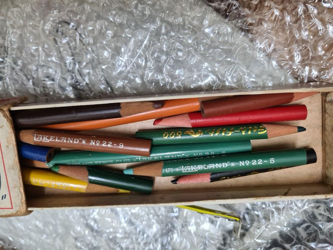 LAKELAND COLOURED PENCILS" , BOXED. 1950S.VINTAGE, Hobbies & Toys