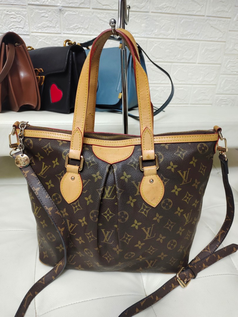 LV PALERMO MM MONOGRAM TWO WAY BAG, Luxury, Bags & Wallets on Carousell