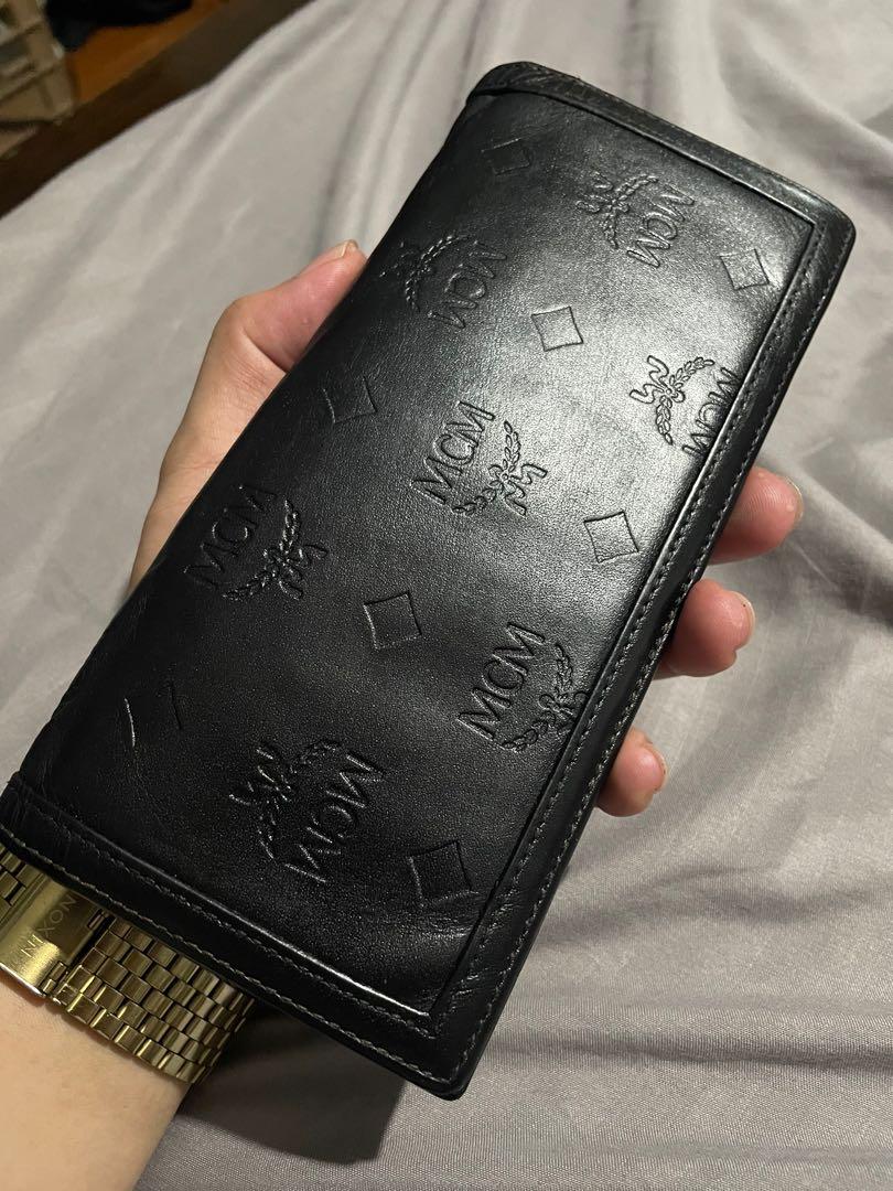 mcm long bifold wallet