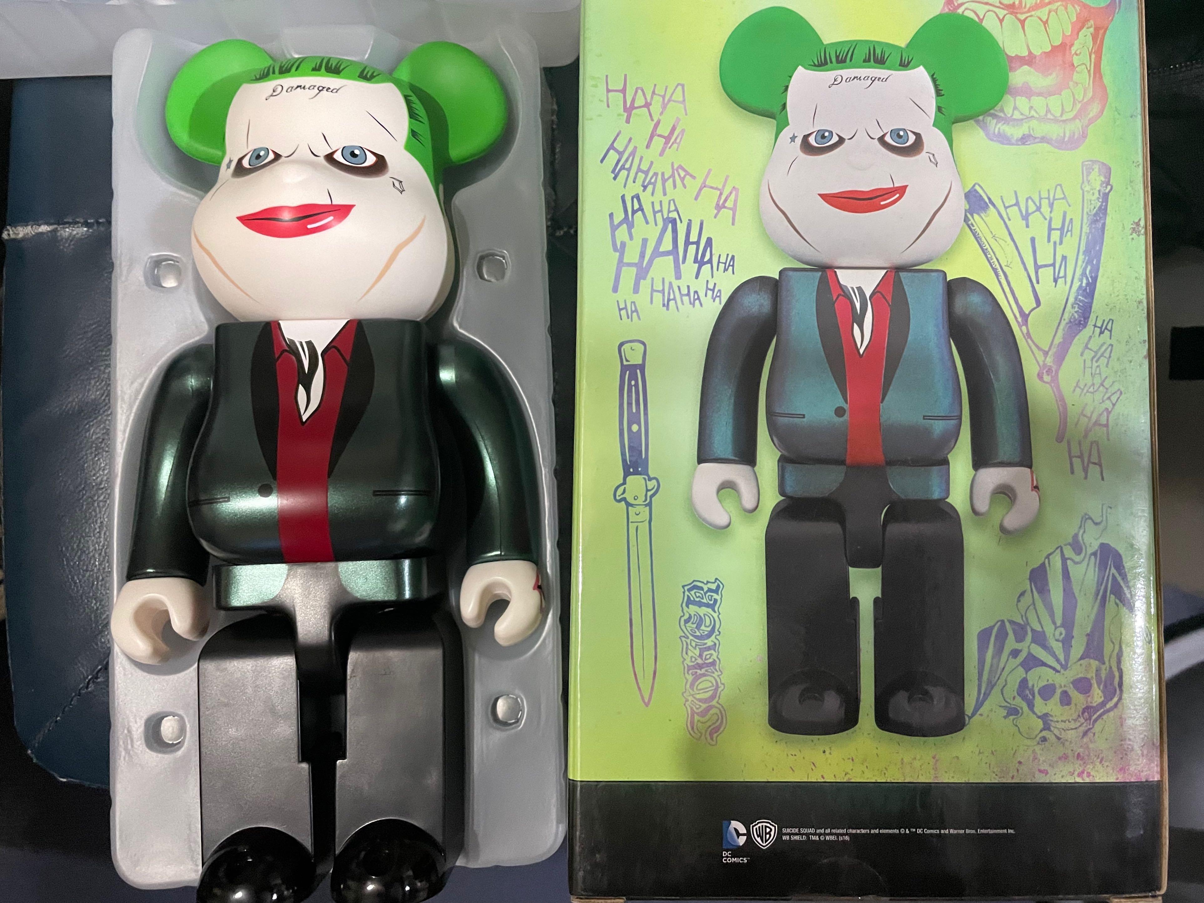 Medicom toy bearbrick 400% Joker suicide squad 小丑自殺突擊隊 ...