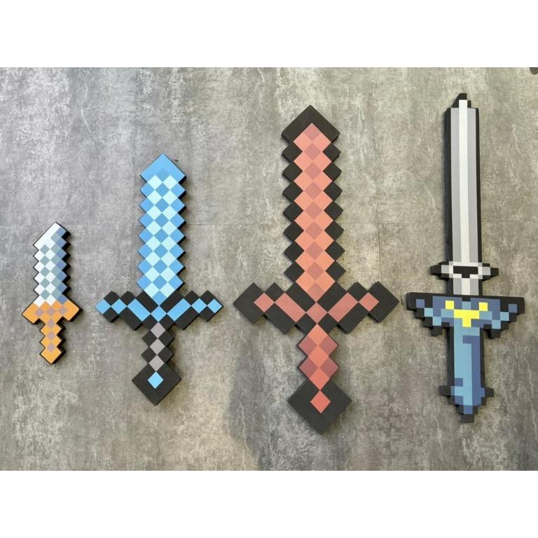 Minecraft Foam Toys Cosplay Party 38cm 80cm Fire Lighting King