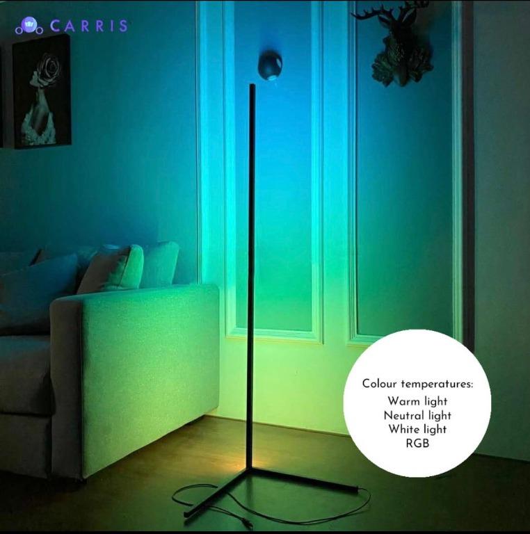 Free delivery Modern Corner Light / minimalist RGB floor lamp