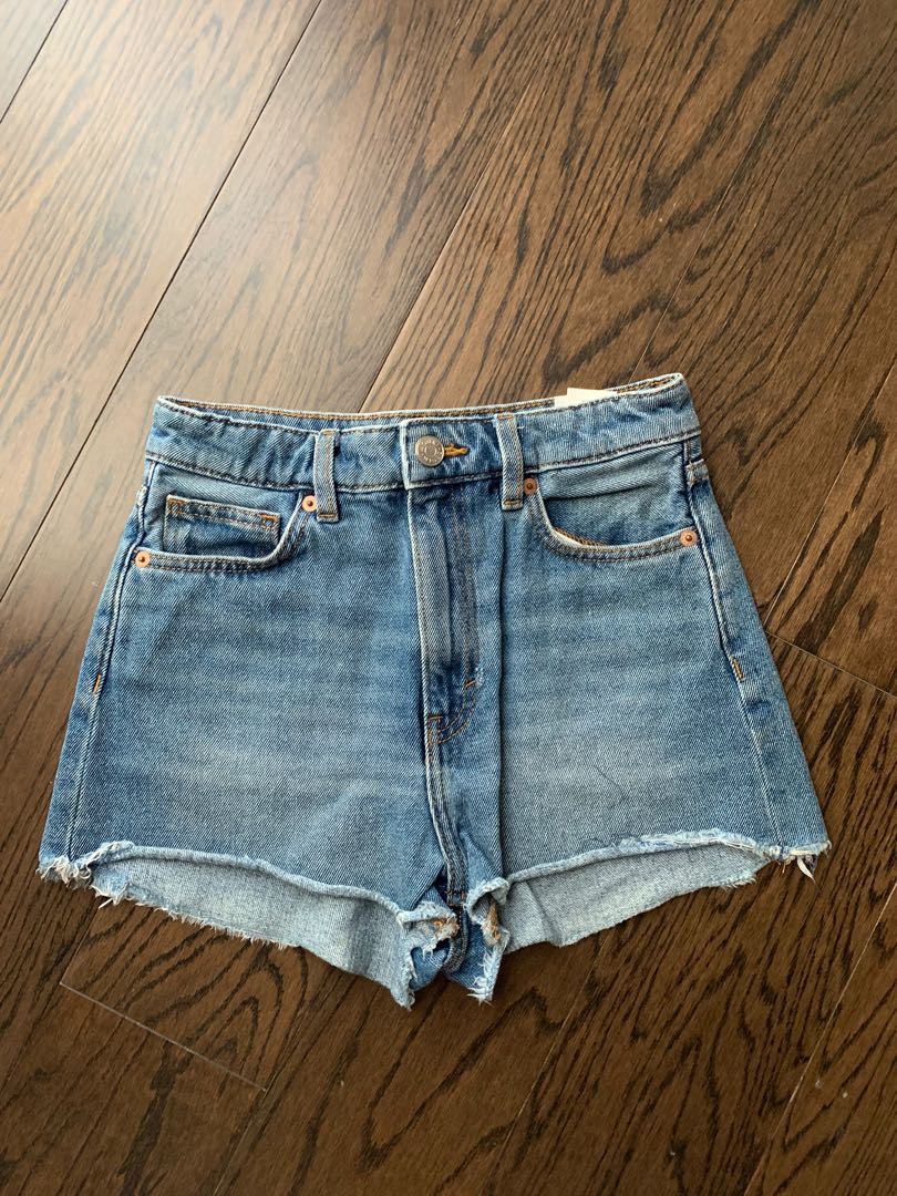 Monki Denim Shorts, Women's Fashion, Bottoms on Carousell