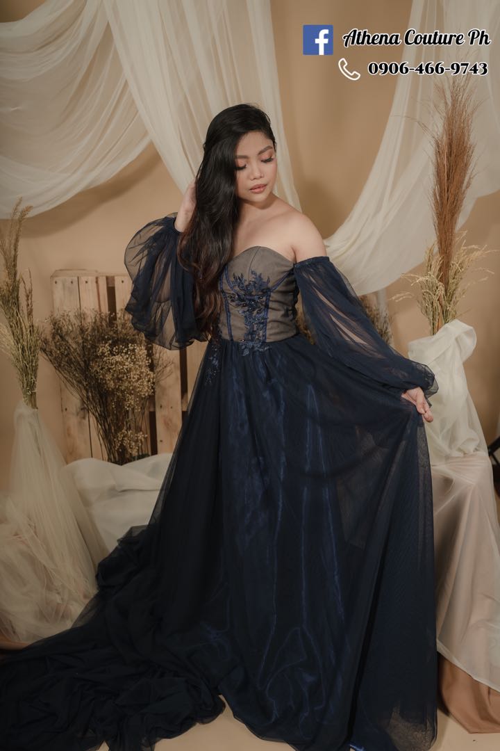 dark blue fairy dress Ready to Ship - Small main image 0