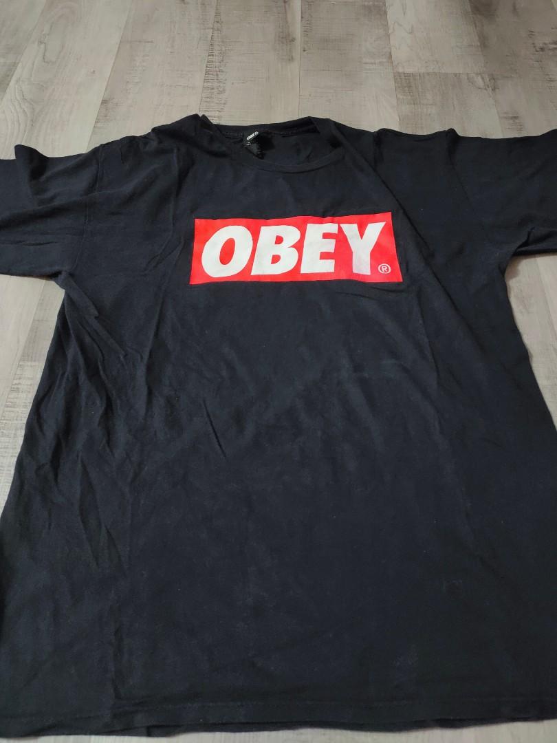 Obey Logo T Shirt, Men'S Fashion, Tops & Sets, Tshirts & Polo Shirts On  Carousell