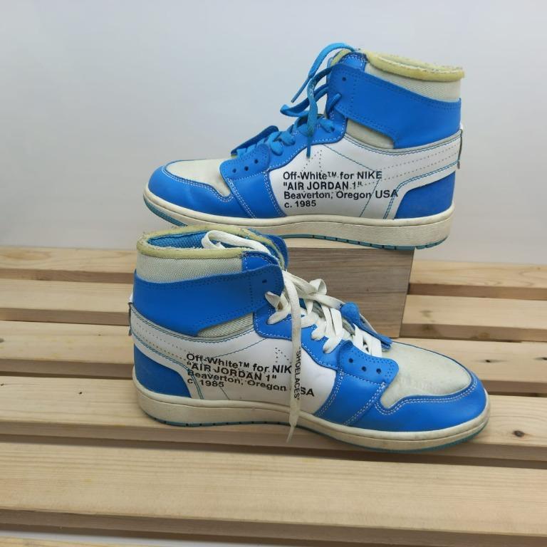 jordan off white 1 blue
