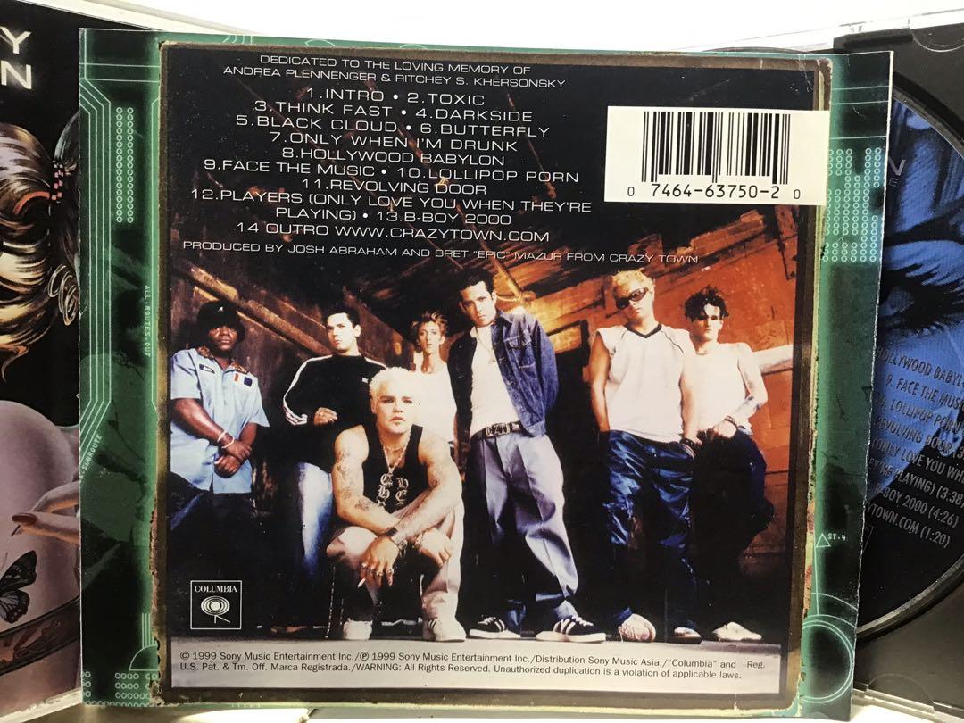 ORIGINAL 1999 PRESS Crazy Town - The Gift of Game OOP CD Anubis