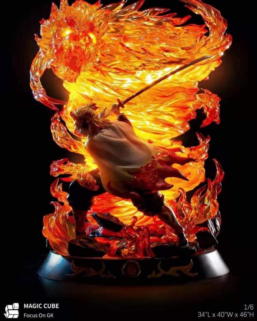 [PO] MAGIC CUBE Demon Slayer Statue Rengoku, Hobbies & Toys, Toys ...