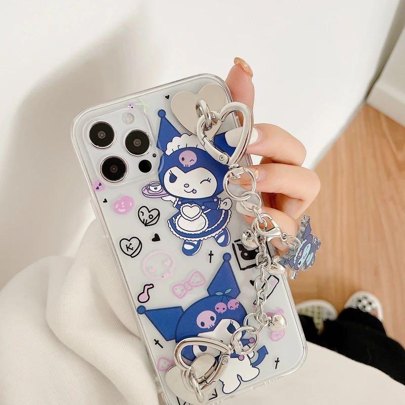 Anime Kuromi My Melody Mirror Stand Kawaii Matching iPhone Case –  ArtGalleryZen
