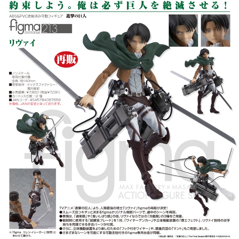 進撃の巨人 figma 未開封品-