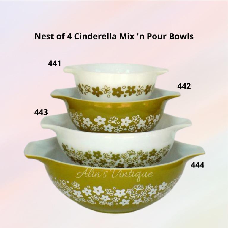 Pyrex bowl collection spring flowers /Spring Blossom vintage cinderella