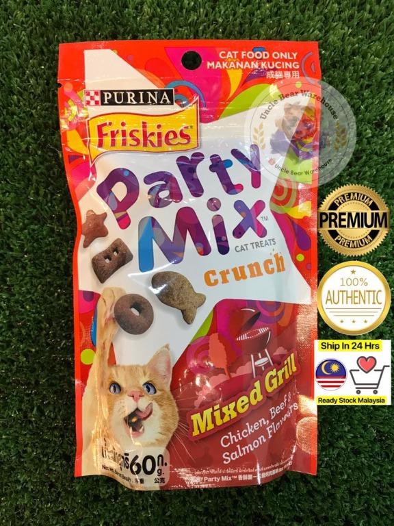 READY STOCK】Friskies Party Mixed 60g (PURINA) / Makanan Kucing 