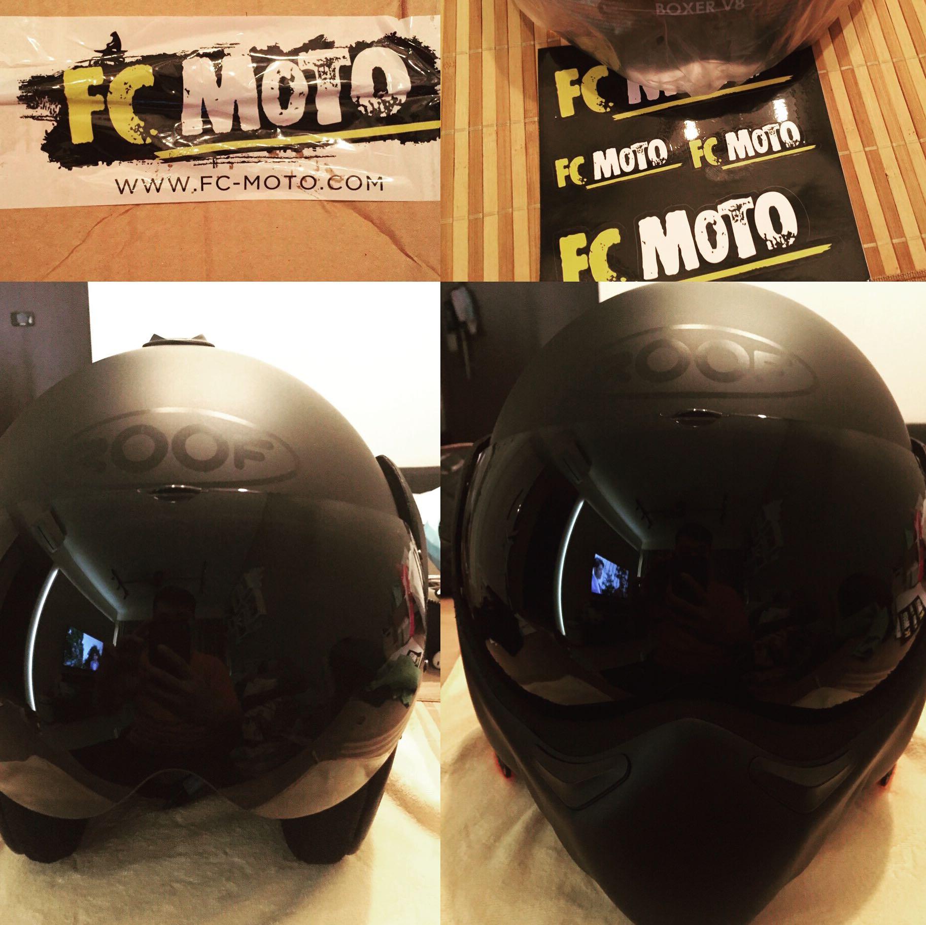 Roof Boxer V8 Stealth Black Flip up No PSB Motorcycles