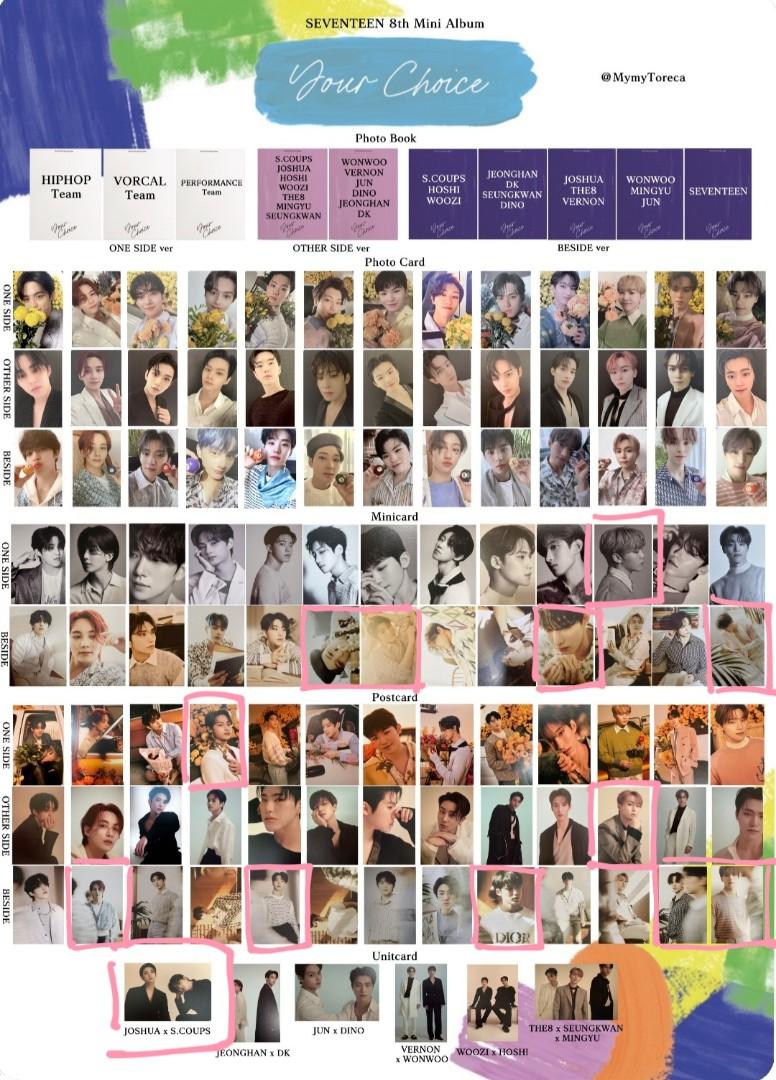 SEVENTEEN Your choice 95'sセット Seventeen Your Choice Inserts, Hobbies & Toys, Memorabilia