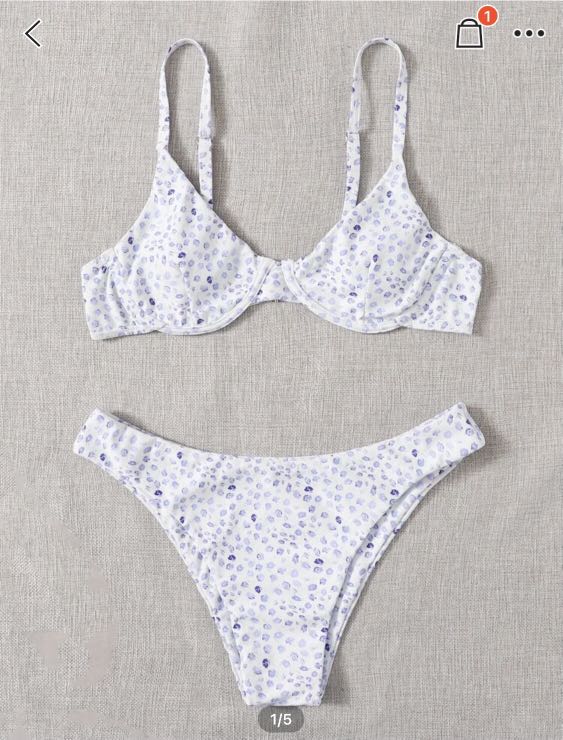 Ditsy floral bathing suit