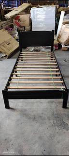 Single Bed / Wooden Bedframe / Solid Wood / Bedframe / Katil Single / Katil Reject