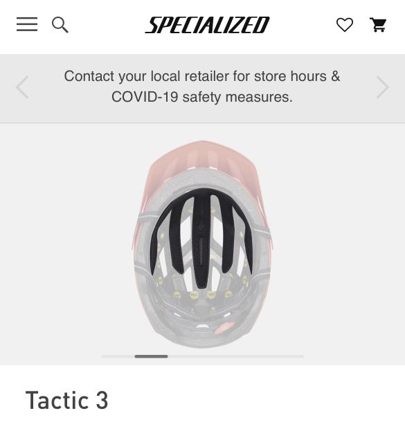 Specialized tactic 3 shop pad set