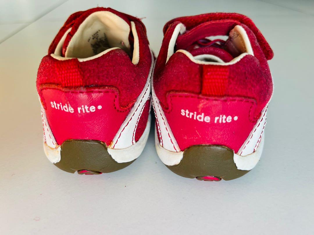 Stride rite red discount shoes