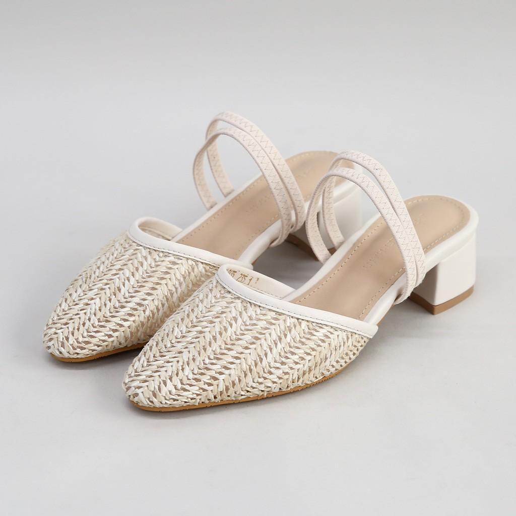 Rattan mules store