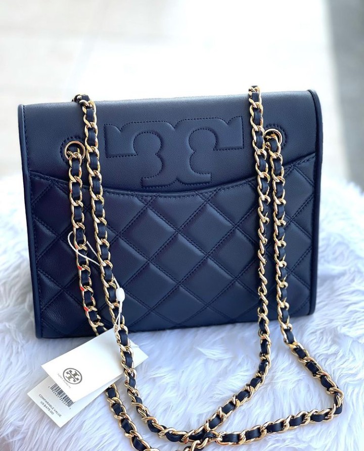 Tory burch Savannah convertible shoulder bag, Women's Fashion, Bags