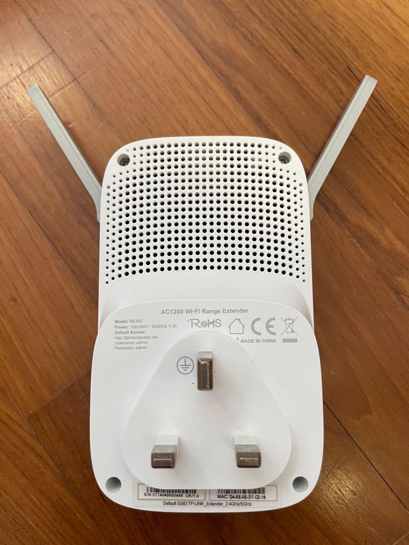 TP Link RE350 Wifi Range Extender AC1200, Computers & Tech, Parts ...
