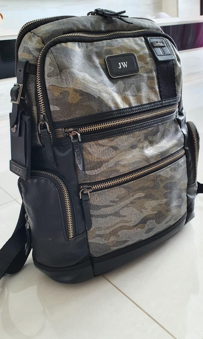 tumi silver backpack